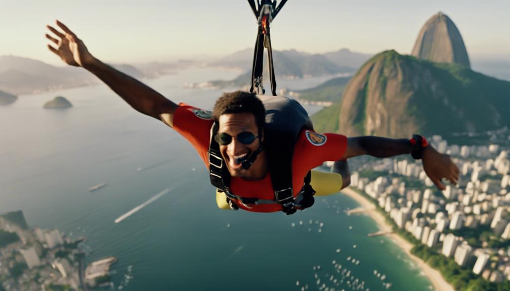 exciting skydiving in brazil